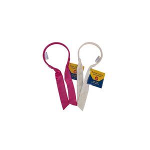 Build A Bear Clothes Headband Scarf Pink Satin White Eyelet Lace NWT Retired Y2K